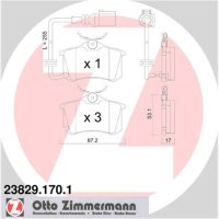 Bremsbelag Zimmermann 23829.170.1
